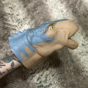 Vintage Y2K 2000 McDonalds Toy Dinosaur Movie Aladar Rubber/Plastic Hand Puppet
